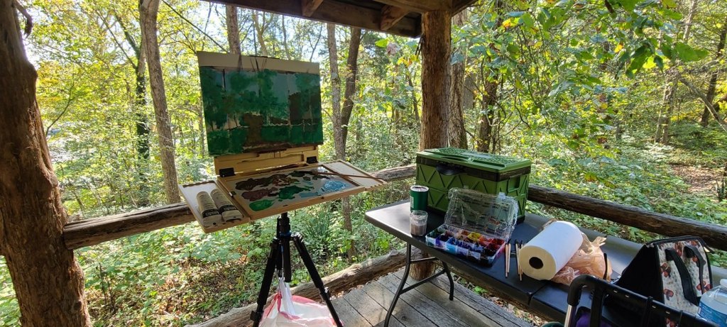 Plein air painting